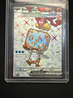 Eiscue ex #210/197 Obsidian Flames SV03 Ultra Rare Holo Pokemon Card NM - Image 5