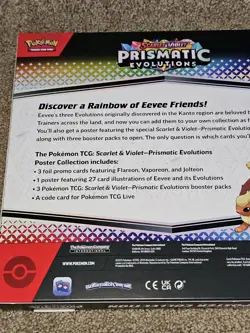 Pokemon TCG Prismatic Evolutions Poster Collection Box New & Sealed - Image 4