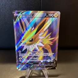 Pokemon; Jolteon V #177/203 Full Art Ultra Rare SWSH Evolving Skies - MINT -E111 - Image 1