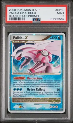 Pokemon Palkia and dialga Lv.X Black Star Holo Promo DP18/17 PSA 9 Mint Pair - Image 2