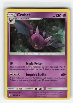 CROBAT 56/149 COSMOS HOLO POKEMON TCG MP - Image 1