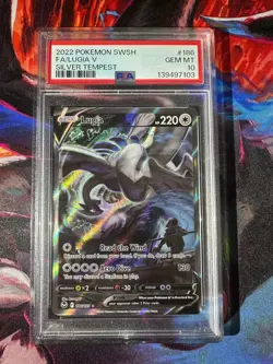 Lugia V 186/195 Alternate Art Silver Tempest PSA 10 Gem Mint Pokemon TCG - Image 1