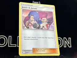 JESSIE AND JAMES - #58/68 - Holo Rare 2019 Pokemon TCG Sun&Moon Hidden Fates LP - Image 4