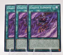 3x Chaotic Elements ALIN-EN067 (Common) 1st Ed- NM- Yu-Gi-Oh! - Image 1