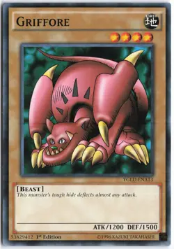Yugioh - Griffore YGLD-ENA13 1st Edition - King of Games: Yugi's Legendary Decks - Image 1