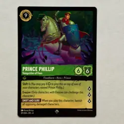 Prince Phillip 87/204 Disney Lorcana Ursula's Return Regular Super Rare Card NM - Image 1
