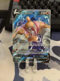 Conkeldurr V 073/078 Pokemon GO Ultra Rare Full Art Holo Pokemon Card - NM - Image 1