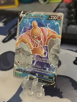 Conkeldurr V 073/078 Pokemon GO Ultra Rare Full Art Holo Pokemon Card - NM - Image 3