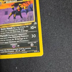 Pokemon TCG Umbreon Card Neo Discovery 32/75 Unlimited Edition, Regular Rare - Image 2
