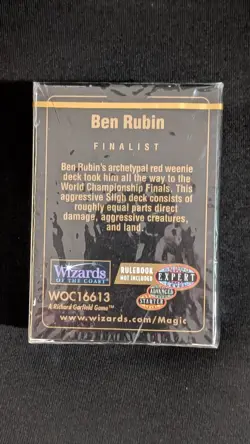 Magic the Gathering Sealed 1998 Seattle World Championship Deck Ben Rubin - Image 2