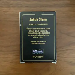 Used Magic the Gathering Jakub Slemr World Championships Deck: Seattle Aug: 1997 - Image 2
