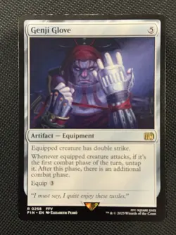 Genji Glove 258 Final Fantasy MTG Regular Non Foil NM - Image 1