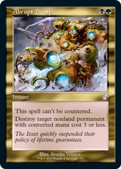 [1x] Abrupt Decay - Foil Near Mint, English Time Spiral Remastered MTG Magic - Image 1