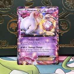 Pokemon TCG Mewtwo EX XY107 XY Black Star Promo Holo Card 2016 NM - Image 1