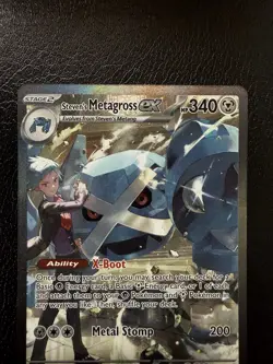 Pokemon TCG Steven's Metagross EX Full Art Holo Rare 289/217 Ascended Heroes NM - Image 2