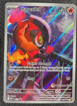 CHARCADET 022 PROMO MEGA EVOLUTIONS POKEMON CENTER STAMP NM - Image 1