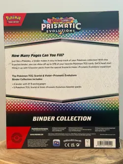 Pokemon TCG: Scarlet & Violet Prismatic Evolutions Binder Collection New Sealed - Image 2