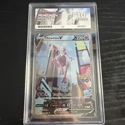 ACE 10 **PERFECT** | Mewtwo V | 2022 Pokemon Go | 072/078 - Image 2