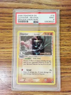 Cloyster 14/101 EX UNSEEN FORCES Reverse Holo Graded Pokemon Card - PSA 9 - Image 1