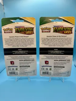 Pokemon TCG: Evolving Skies Checklane Blister Eevee & Slowpoke Set New Sealed - Image 2