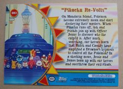 ORANGE ISLANDS PIKACHU RE-VOLTS 0R3 POKEMON SERIES 3 TOPPS TV ANIMATION EDITION - Image 2