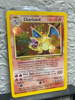 Pokemon TCG Charizard Base Set Holo Unlimited Holo Rare Shadowed frame - Image 3