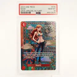 PSA 10 Nami OP01-016 S P Alt. Art / OP05 One Piece - Image 2