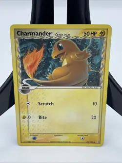 Pokemon Card Charmander Non Holo 49/100 EX Crystal Guardians LP - Image 1