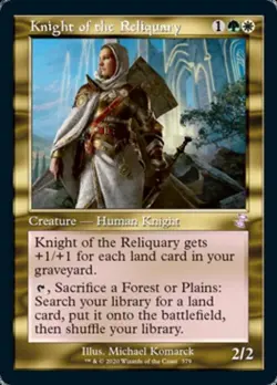 Knight of the Reliquary -Foil Near Mint MTG Time Spiral Remastered - Image 1