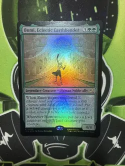 Bumi, Eclectic Earthbender R0248 Rare Foil TLE Avatar Mtg NM - Image 1