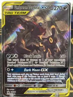 Pokemon TCG Sun & Moon Black Star Promo Umbreon & Darkrai GX SM241 - Image 1