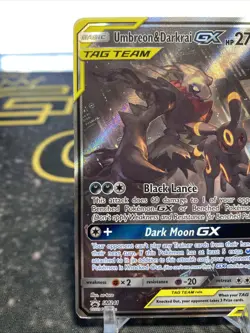 Pokemon TCG Sun & Moon Black Star Promo Umbreon & Darkrai GX SM241 - Image 2