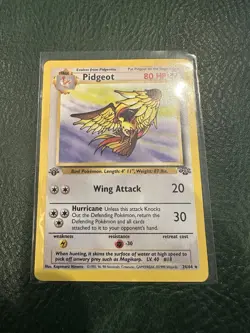Pidgeot (24/64) Jungle 1st Edition Rare Pokemon Card VG - Image 1