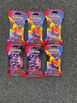 Destined Rivals Sleeved Booster Packs 6x - Pokemon Factory Sealed Fast Ship - Image 1