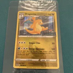 Pokemon TCG Dragonite 131/195 Holo - Silver Tempest GameStop Promo Stamp Sealed - Image 1
