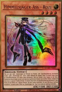 Yugioh Sky Striker Ace - Roze MGED-DE021 Premium Gold Rare 1st Mint - Image 1