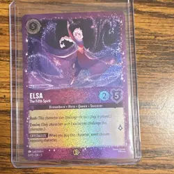 Disney Elsa - The Fifth Spirit Character Promo Rush Evasive Foil 6/P3 Lorcana - Image 1