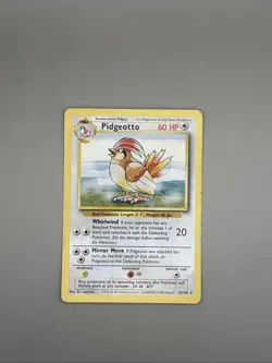 Pidgeotto 22/102 Base Set Rare Non Holo Vintage WOTC Pokemon TCG Card HP/DMG - Image 1
