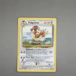Pidgeotto 22/102 Base Set Rare Non Holo Vintage WOTC Pokemon TCG Card HP/DMG - Image 2