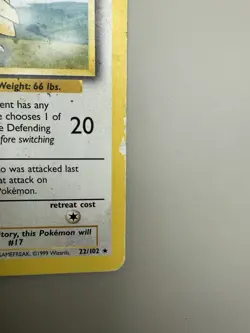 Pidgeotto 22/102 Base Set Rare Non Holo Vintage WOTC Pokemon TCG Card HP/DMG - Image 5