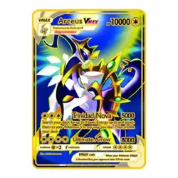 Pokemon Arceus VMAX Metal Card Collection Trading Single Cartoon Cards Game - Image 1