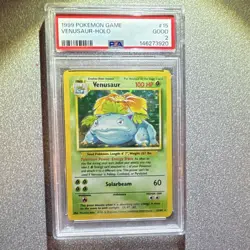 Venusaur Base Set 1999 15/102 PSA 2 Holo Rare Pokemon TCG Card - Image 1