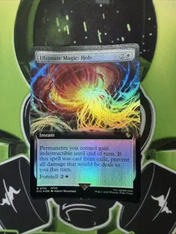 Ultimate Magic: Holy (Extended Art FOIL)Final Fantasy Magic Mtg NM - Image 1