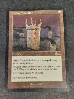 Grim Monolith - Urza's Legacy - Near Mint ** MTG Magic Reserved List 1999 4 of 4 - Image 1