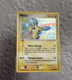 Pokemon TCG Minun Reverse Holo 67/101 Pokemon Hidden Legends NM - LP+ CLEAN - Image 1