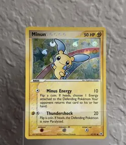 Pokemon TCG Minun Reverse Holo 67/101 Pokemon Hidden Legends NM - LP+ CLEAN - Image 2