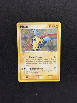 Pokemon TCG Minun Reverse Holo 67/101 Pokemon Hidden Legends NM - LP+ CLEAN - Image 3