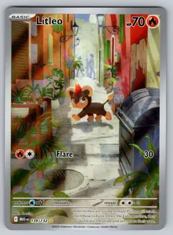 Pokemon TCG Mega Evolutions Litleo Illustration Rare 139/132 MINT+ - Image 1