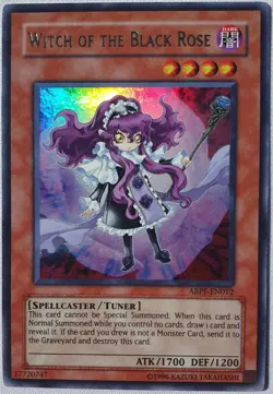 Yugioh 1x Witch Of The Black Rose ABPF-EN012 Ultra Rare Unlimited Edition NM - Image 1