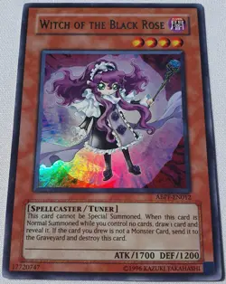 Yugioh 1x Witch Of The Black Rose ABPF-EN012 Ultra Rare Unlimited Edition NM - Image 2